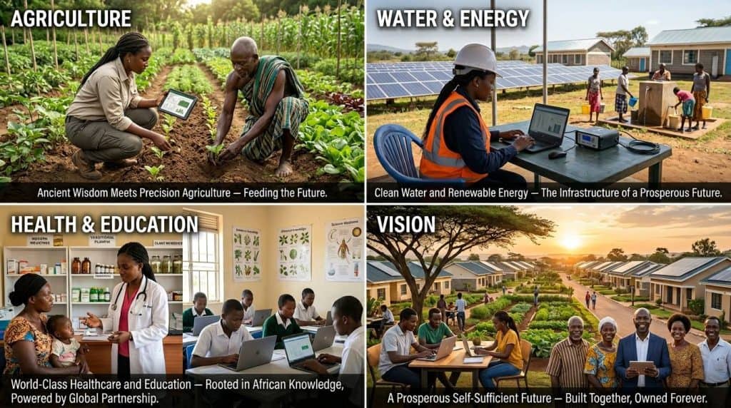 Programs GCF African Development Programs — Agriculture, Water and Energy, Health and Education, and Vision for 2030